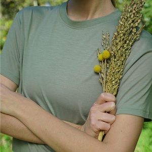 Girlfriend Collective The Perfect Crop Cupro TShirt